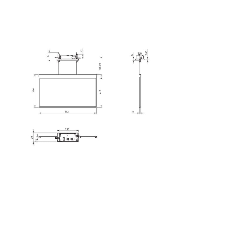 RP-Technik - Sicherheitsleuchte LED-Rettungszeichenleuchte AGCC009-AZ ZB, anthrazit
