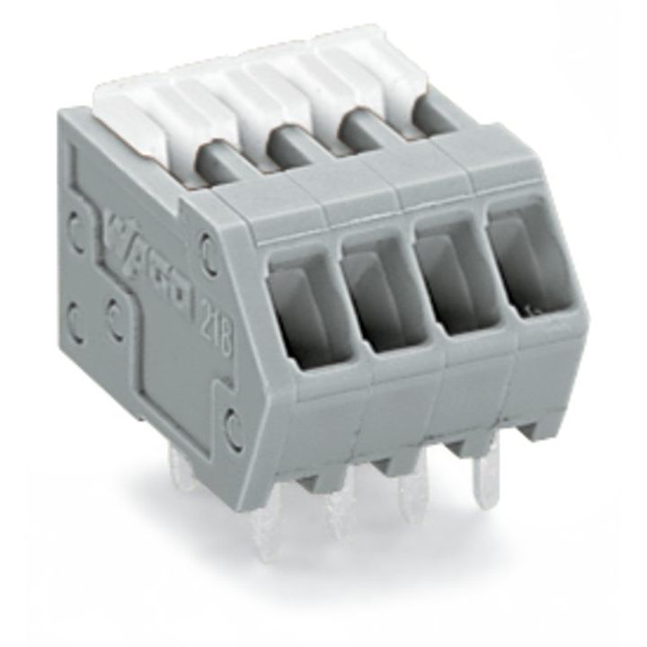 WAGO - Leiterplattenklemme 218-517 0,5mm²,grau − 25 Stück