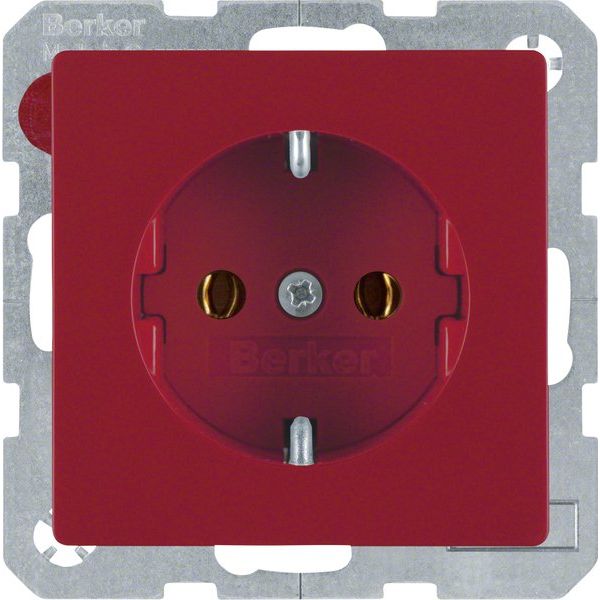 Berker - Steckdose SCHUKO-Steckdose rot, samt 41436012