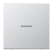 Jung - Bussystem-Tastsensor KNX RF Taster 1fach AL 10911 ST RF neutral, Aluminium
