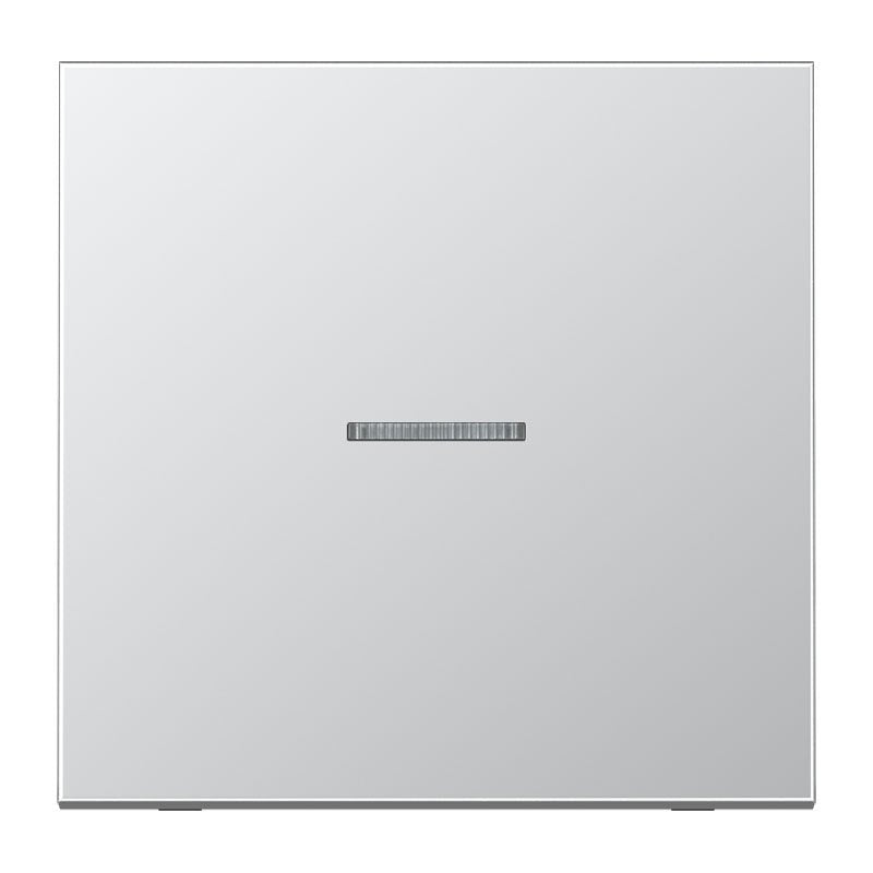 Jung - Bussystem-Tastsensor KNX RF Taster 1fach AL 10911 ST RF neutral, Aluminium