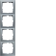 Berker - Abdeckrahmen Rahmen 4fach alu matt 10149939