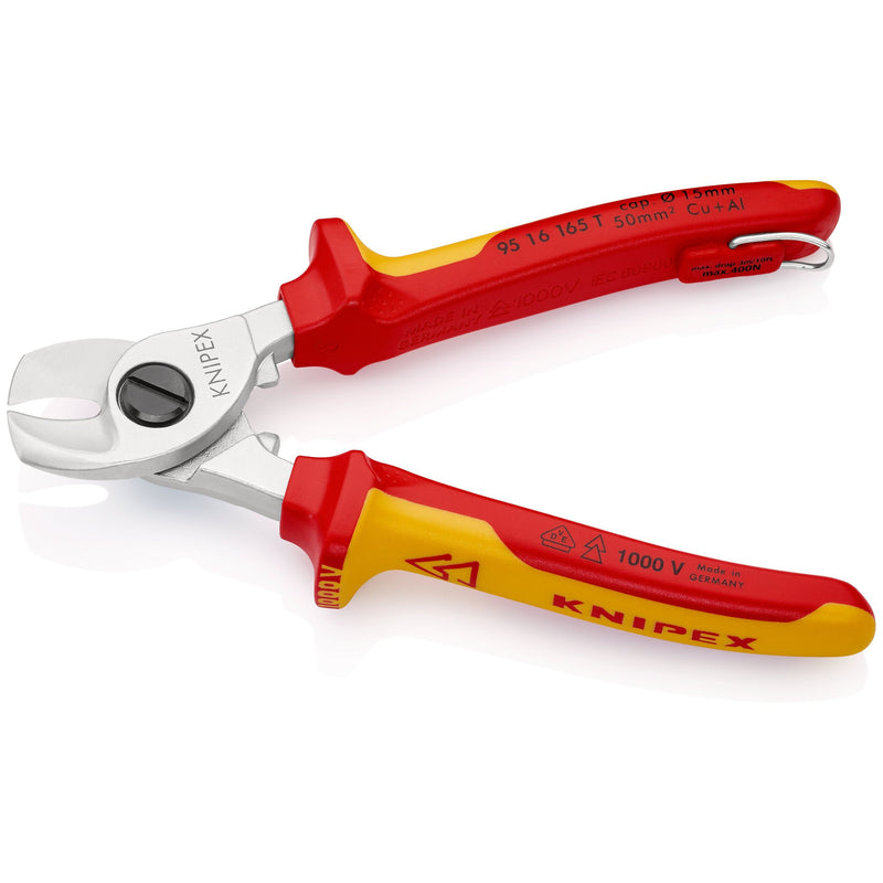 Knipex - Kabelschere 95 16 165 T BK − 1 Stück