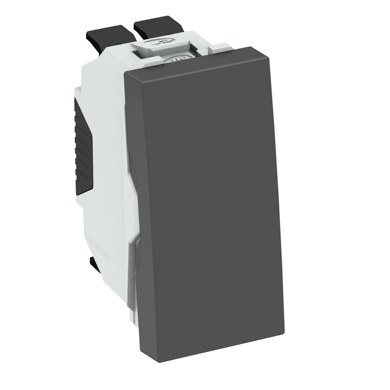 OBO Bettermann - Installationsschalter Aus-/Wechselschalter WS-UB SWGR0.5 schwarzgrau