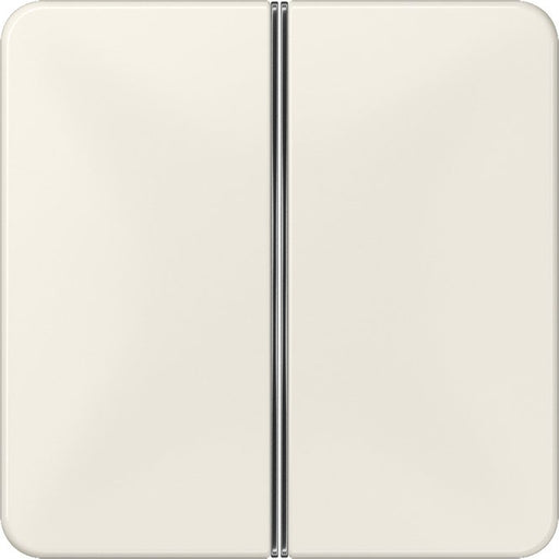Jung - Abdeckung/Bedienelement für Installationsschalterprogramme Tastensatz 2-fach ws CD 402 TSA komplett − 1 Stück