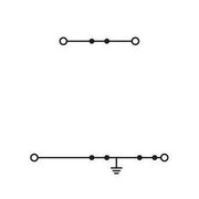 WAGO - Schutzleiter-Reihenklemme Doppelstockklemme 2000-2248 1mm²,grau − 50 Stück