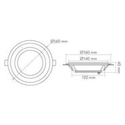 Nobile - Decken-/Wandleuchte LED-Glas-Panel 1560906012 830, 350mA