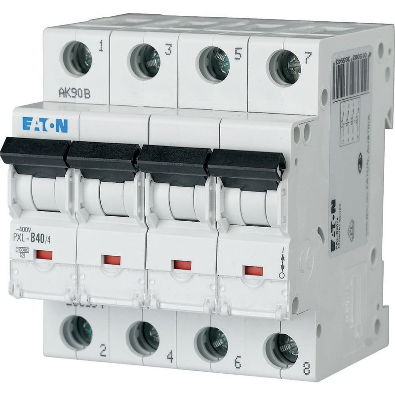 Eaton - Leitungsschutzschalter PXL-C40/4 40A, 4p,Steckkl. C