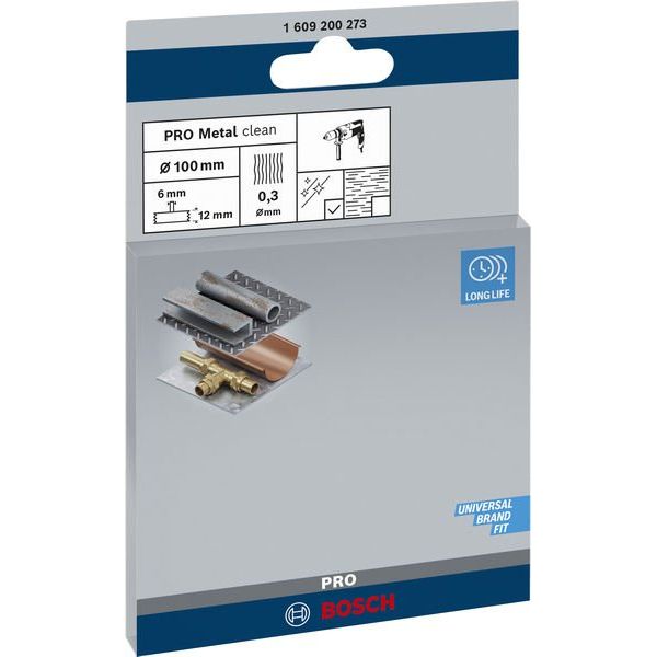 Bosch - Rotierende Drahtbürste PRO Metal clean 1609200273 Scheibenbürste