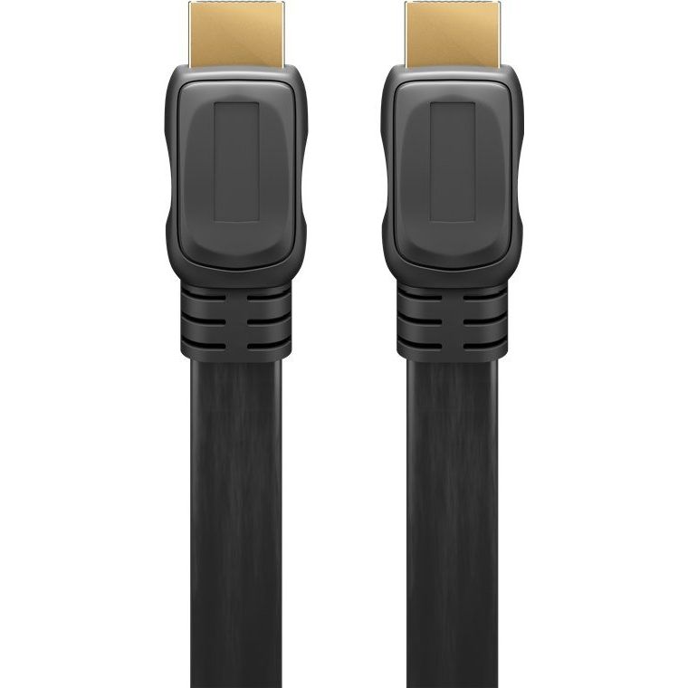 Goobay - Konfektioniertes A/V-Kabel High-Speed-HDMI-Flachkabel 61281 Ethernet,4K,60Hz