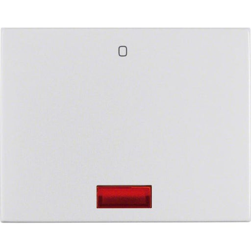 Berker - Abdeckung/Bedienelement für Installationsschalterprogramme Wippe Alu 14177103 rt Linse/Aufdruck 0