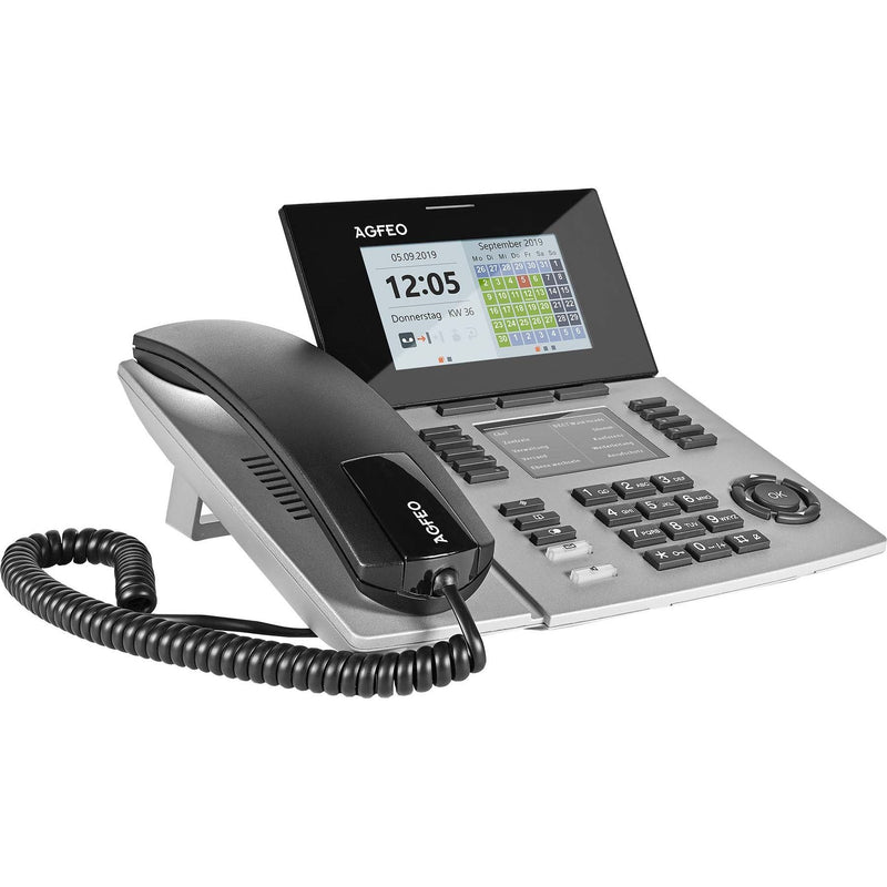 Agfeo - VoIP-Telefon IP-Systemtelefon ST 56 IP SENSfon si silber