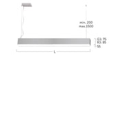 Lightnet - Pendelleuchte LED-Pendelleuchte LR3OBL-830H-L890-Y 3000K, schwarz