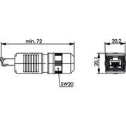 Telegärtner - Modularer Steckverbinder STX V4 RJ45-Steckerset 100007463 AWG24-27 Cat.6