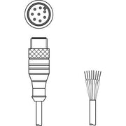 Leuze - Konfektioniertes Sensor-Aktor-Kabel Anschlussleitung KS S-M12-8A-P1-300