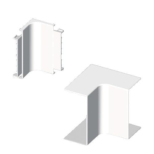 Unex - Inneneck für Leitungsführungskanal Inneneck 73311-2 rws RAL9010 30x60 − 6 Stück