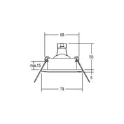 Brumberg Leuchten - Downlight/Strahler/Flutlicht Einbau-Downlight 00211703 50W chr-mt