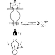 Niedax - Rohrschelle EKLIPS-Rohrbf. YHR-4751