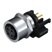 Weidmüller - Rundsteckverbinder, Einbau (PCB) Stecker SAIE-M12BD-4-F10TL M12 − 10 Stück