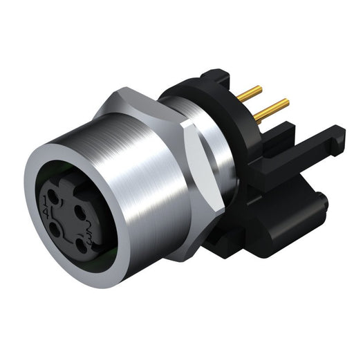 Weidmüller - Rundsteckverbinder, Einbau (PCB) Stecker SAIE-M12BD-4-F10TL M12 − 10 Stück