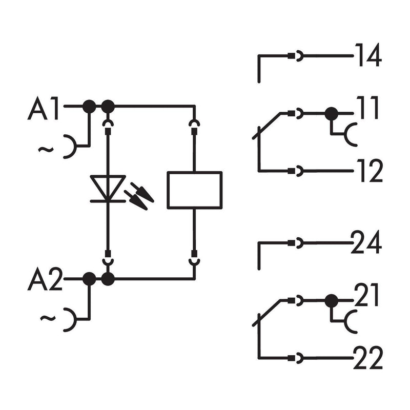 WAGO - Schaltrelais Relaismodul 788-615 AC 115 V