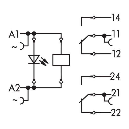 WAGO - Schaltrelais Relaismodul 788-615 AC 115 V