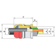 Stahl - Kabelverschraubung CMP-20-PXSS2KREX CMP-20PXSS2K-REX KLE