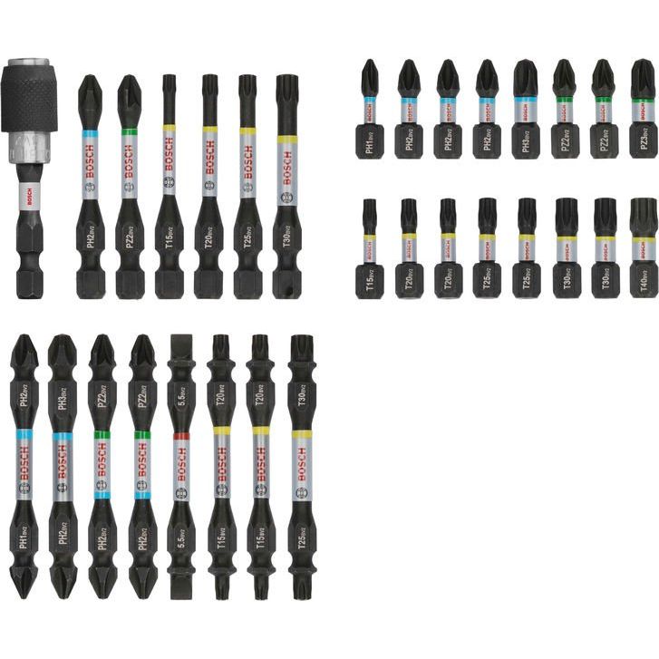 Bosch - Bit-Set PRO Impact Bit Set, 2608521U71VE(31) Display, 6 x 31-tlg − 6 Packung