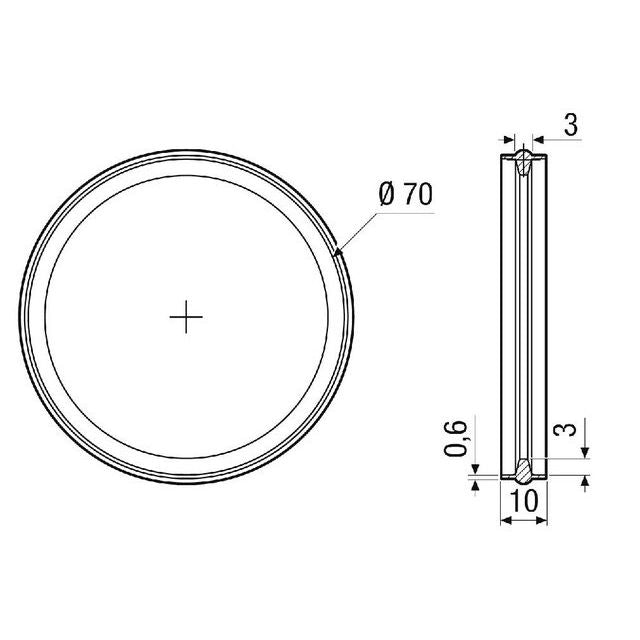Maico - Zubehör/Ersatzteile für Ventilatoren Dichtring MA-D75 Nennweite 75