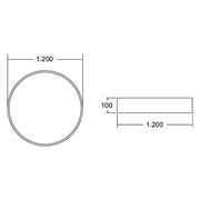 Brumberg Leuchten - Decken-/Wandleuchte LED-Anbau-Flächenleuchte 13693183 direkt 3000K