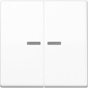 Jung - Abdeckung/Bedienelement für Installationsschalterprogramme Wippe Lichtleiter aws AS 591-5 KO5 WW für Taster