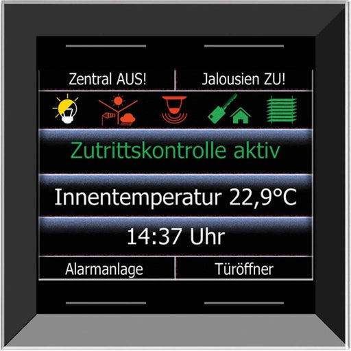 Issendorff - Bussystem-Melde-/Bedientableau Glas-Farbdisplay 2,8Z LCN - GTS4DB rahm.los,sw 4 Tasten − 1 Stück