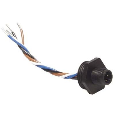 Leuze - Rundsteckverbinder, Einbau (mit Leitung) Einbaustecker AC-PLP-8
