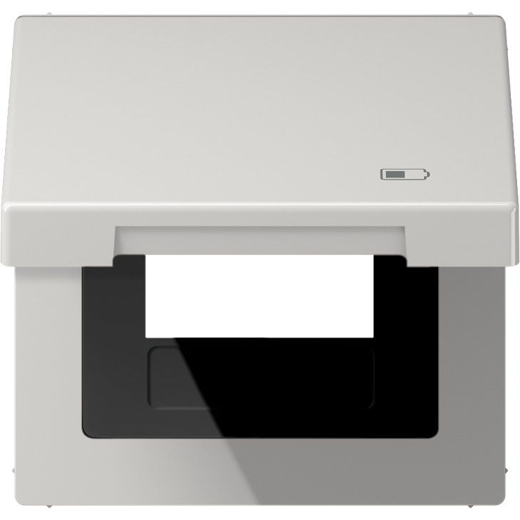 Jung - Abdeckrahmen Klappdeckel LS 990 BFKL USB LG Symbol USB-Ladegerät