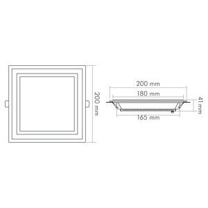 Nobile - Decken-/Wandleuchte LED-Glas-Panel 1561560511 840, 350mA