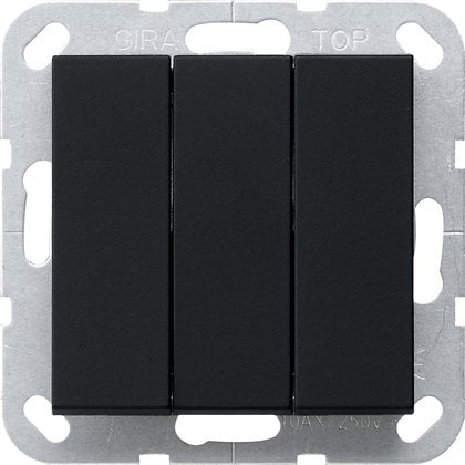 Gira - Taster Wipptaster sw 2844005 BS 3f Schließer