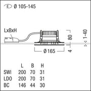Zumtobel Group - Downlight/Strahler/Flutlicht LED - Downlight PANOS R  #62927746 940