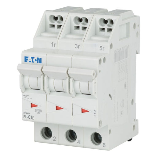 Eaton - Leitungsschutzschalter PLI-C1/3 1 A, 3p,Steckkl. C