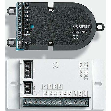 Siedle&Söhne - Türstation für Türkommunikation EB-Türlautsprecher sw ATLE 670-0 Bus-Ruftastenmatrix