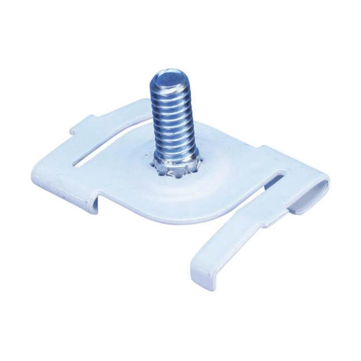 Erico - Befestigungsklammer Drehklipp mit Gewindestift 4G16M11WH 4G16 24mm M6 ws − 100 Stück