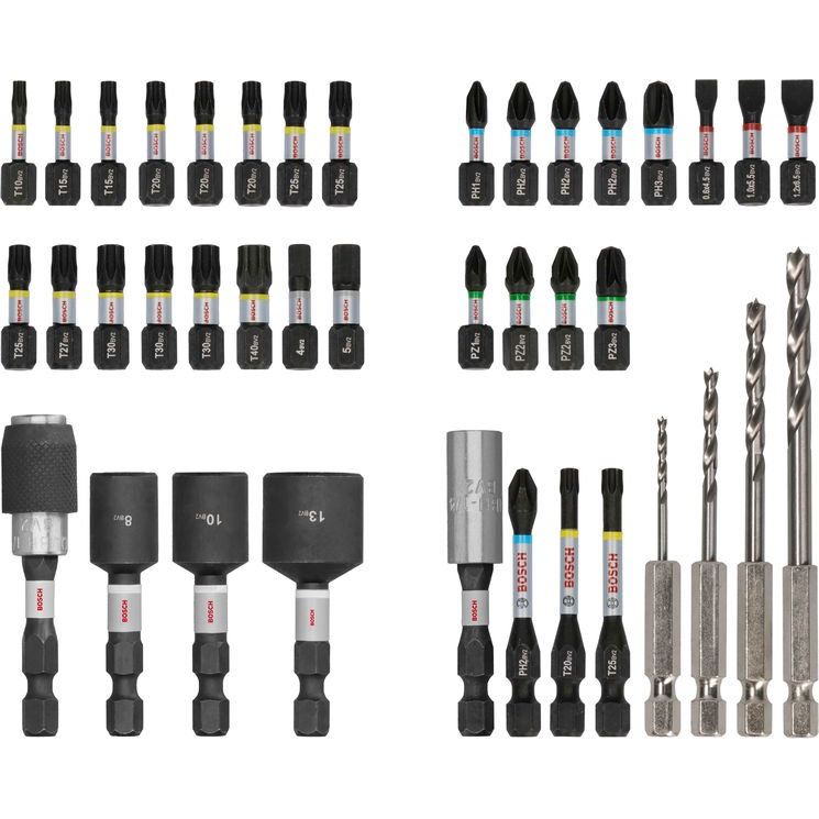Bosch - Werkzeugset PRO Impact Schrauberbits 2608521U87VE(40) und Holzbohrer Set