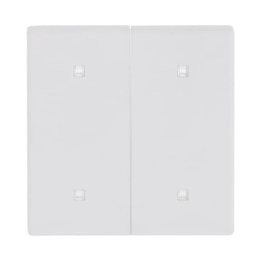 Busch-Jaeger - Abdeckung/Bedienelement für Installationsschalterprogramme Wippe 2-fach 2570-20-884 Elektroniktaster
