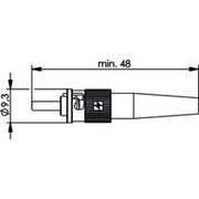 Telegärtner - LWL-Steckverbinder T-ST Stecker SM 100007055 Kabel D:2,6-3,0mm