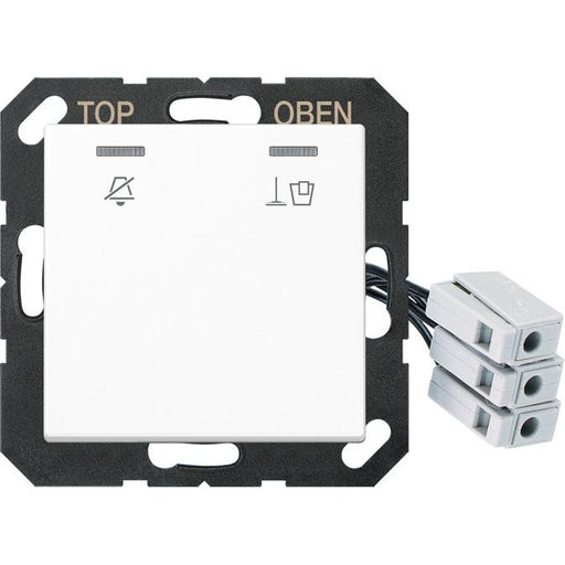 Jung - Abdeckung/Bedienelement für Installationsschalterprogramme Hotelabdeckung A CU KO5 M 230 WW mit LED-Einheit 230V