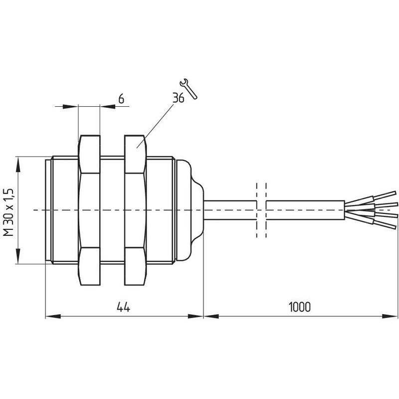 Schmersal - Einzelpositionsschalter Sicherheits-Sensor BNS 303-12Z-2187