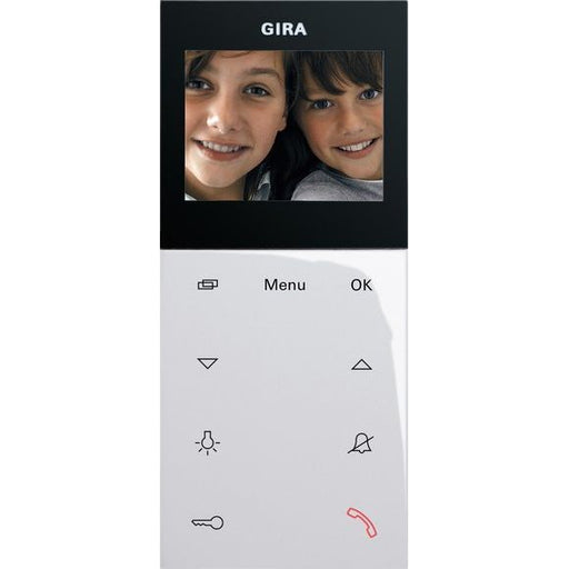 Gira - Innenstation für Türkommunikation Wohnungsstation Video AP 123903 Plus reinweiß