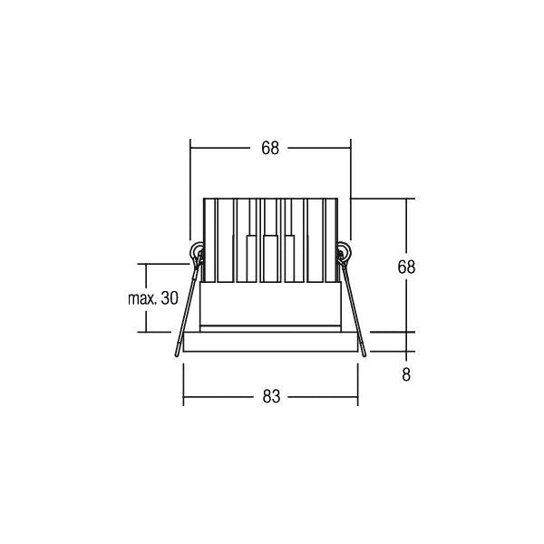 Brumberg Leuchten - Downlight/Strahler/Flutlicht LED-Einbauleuchte 500mA 12270184