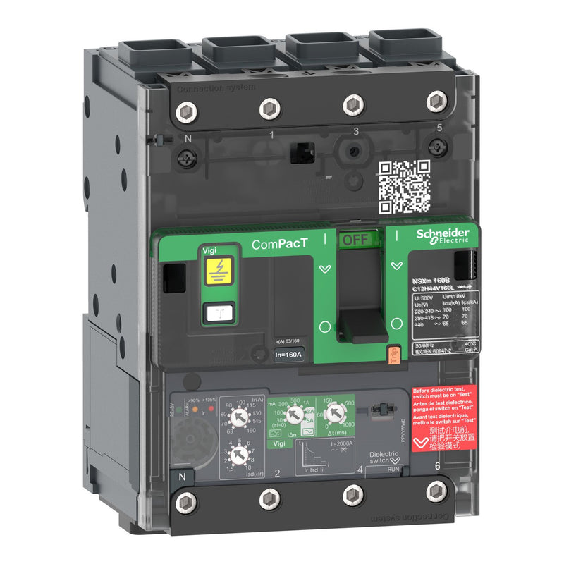 Schneider Electric - Leistungsschalter für Trafo-, Generator- und Anlagenschutz Kompaktleistungsschalter C11E44V025L mit Differenzstromsc