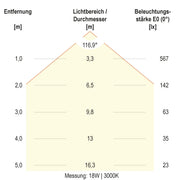 EVN Lichttechnik - Decken-/Wandleuchte LED-Anbauleuchte AP35300125S CCT Switch