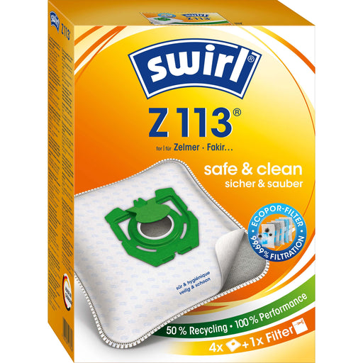 Swirl - Zubehör/Ersatzteile für Bodenpflege Staubbeutel Z 113 EcoPor Zel VE4 für Zelmer